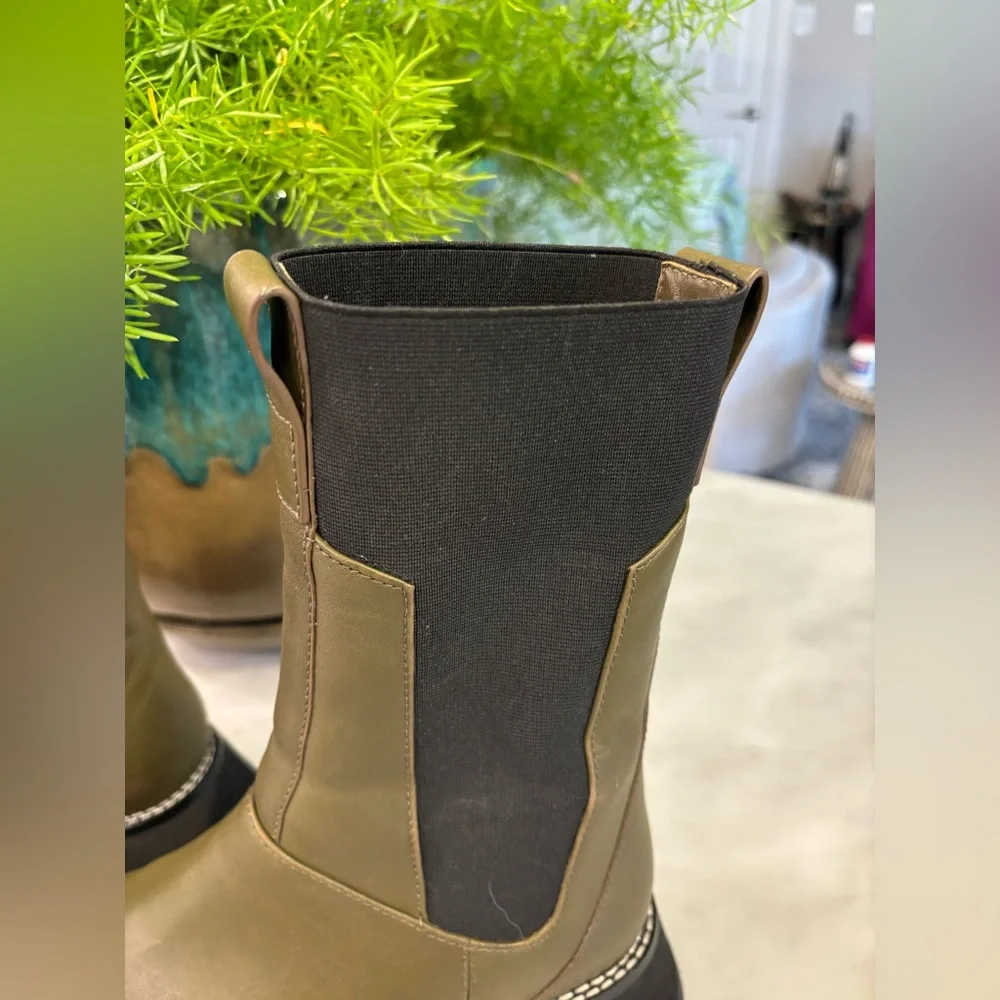 3.1 Phillip Lim Olive Green Kate Combat Boot - Picture 4 of 8